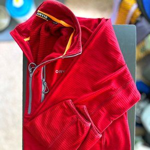 Orvis Red Men's XL Horseshoe Hills Quarter Zip Pullover